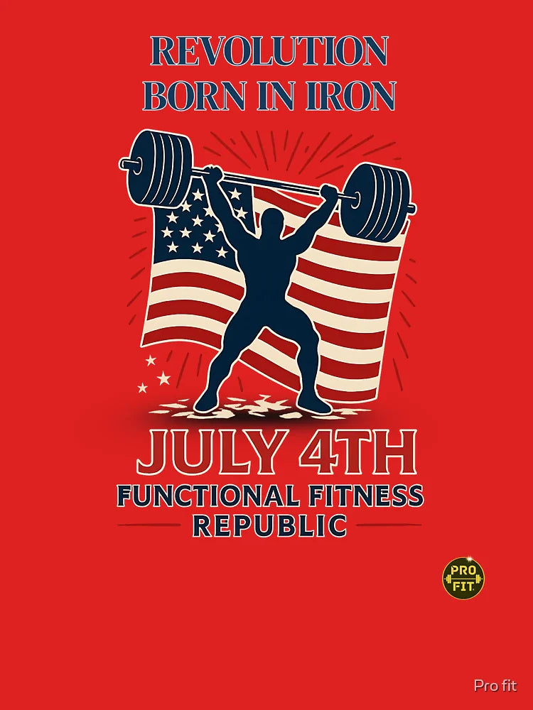 Iron Raised a Nation | July 4th Fitness Republic Functional Fitness T-Shirt Classic T-Shirt
