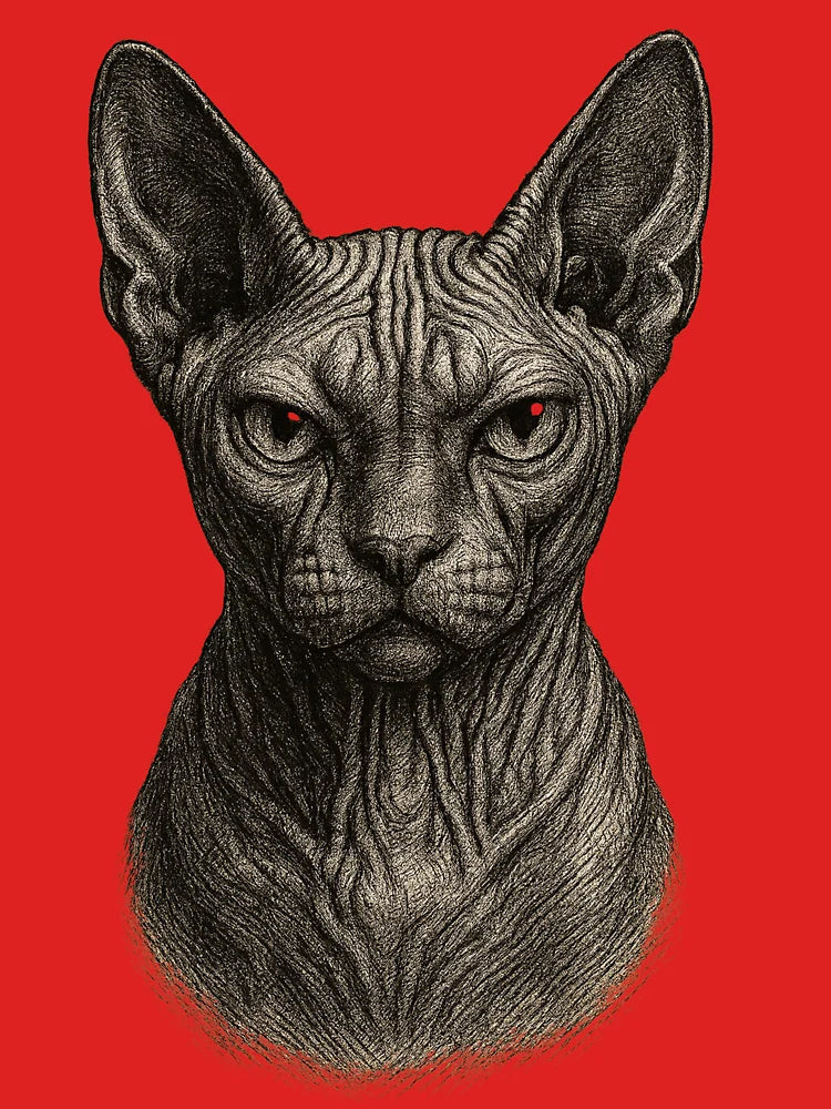 Confident Sphynx Cat Shirt Design Classic T-Shirt