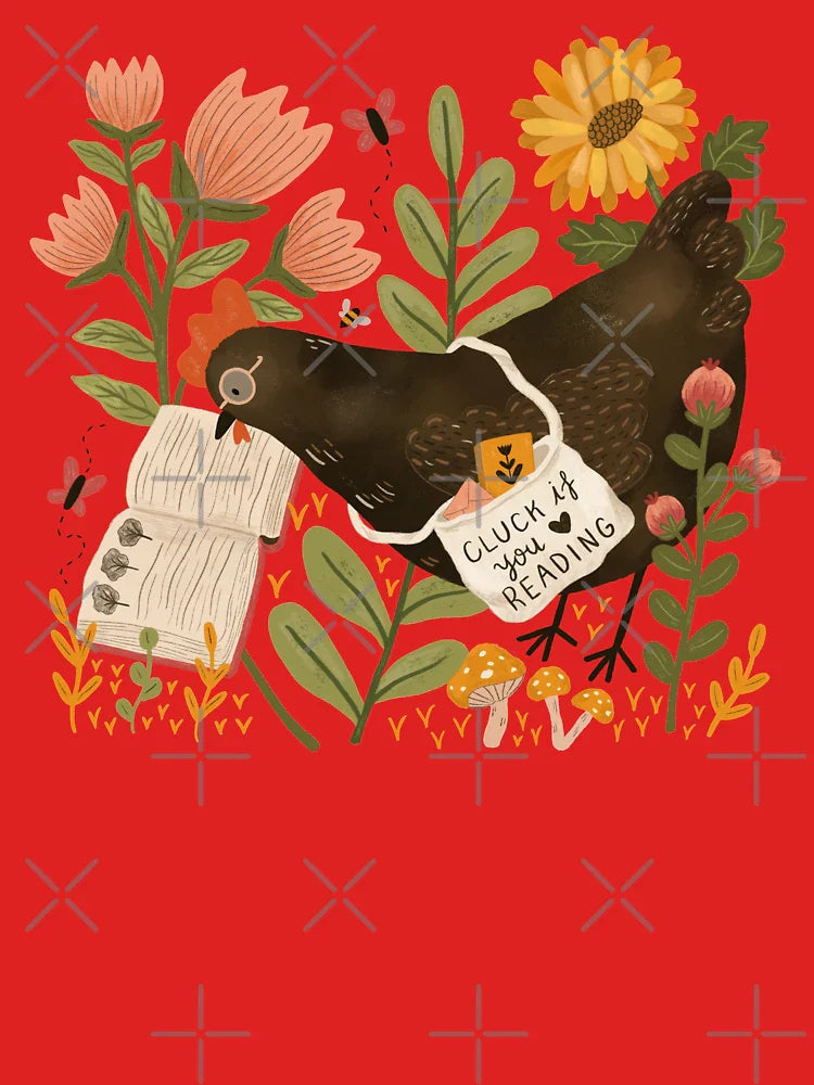 Chicken Reading a Book Classic T-Shirt