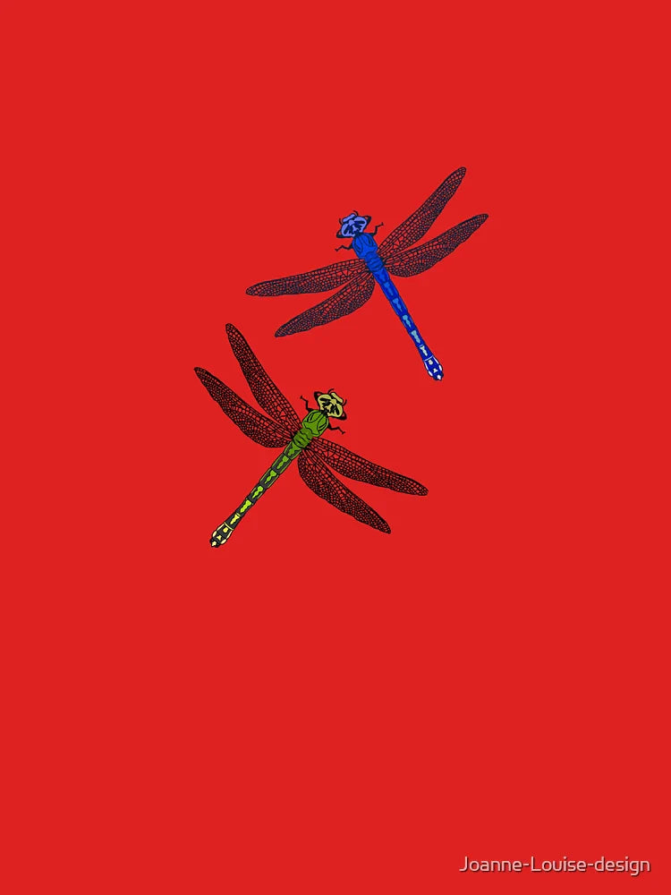Green and Blue Dragonflies Classic T-Shirt