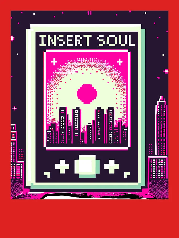 Insert Soul to Continue – Retro Game Philosophy Classic T-Shirt