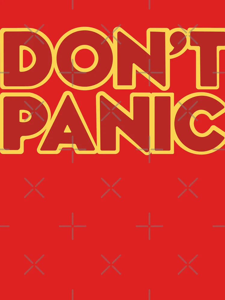 Hitchhiker Galaxy Don't Panic Classic T-Shirt