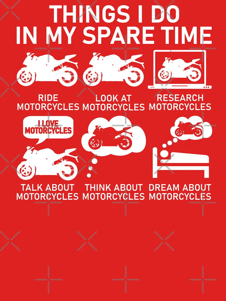Things I Do In My Spare Time - Motorcycles Classic T-Shirt