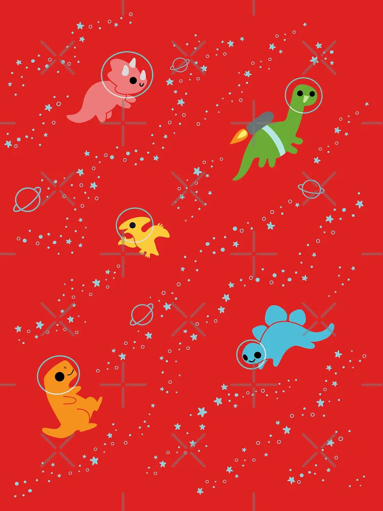 Dinosaurs In Space Pattern Classic T-Shirt