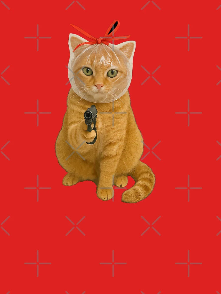 Cat with gun Classic T-Shirt