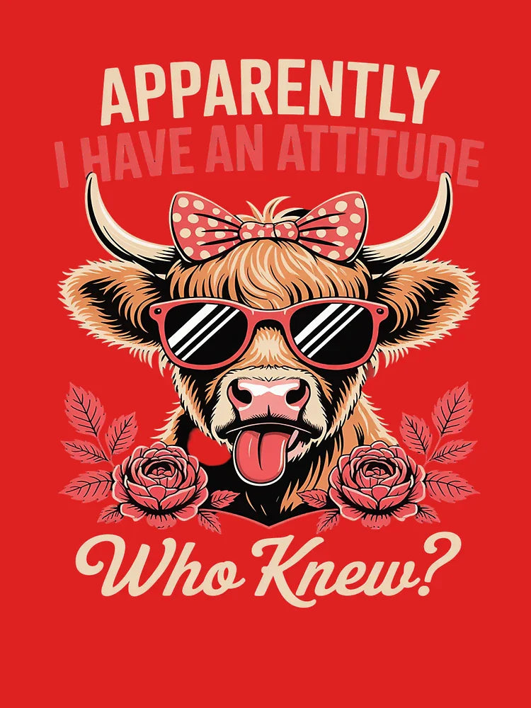 Apparently I Have An Attitude Who Knew funny apparently Classic T-Shirt