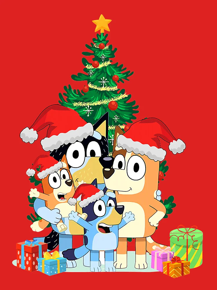 Christmas Family Cartoon Characters, Christmas Tree Classic T-Shirt