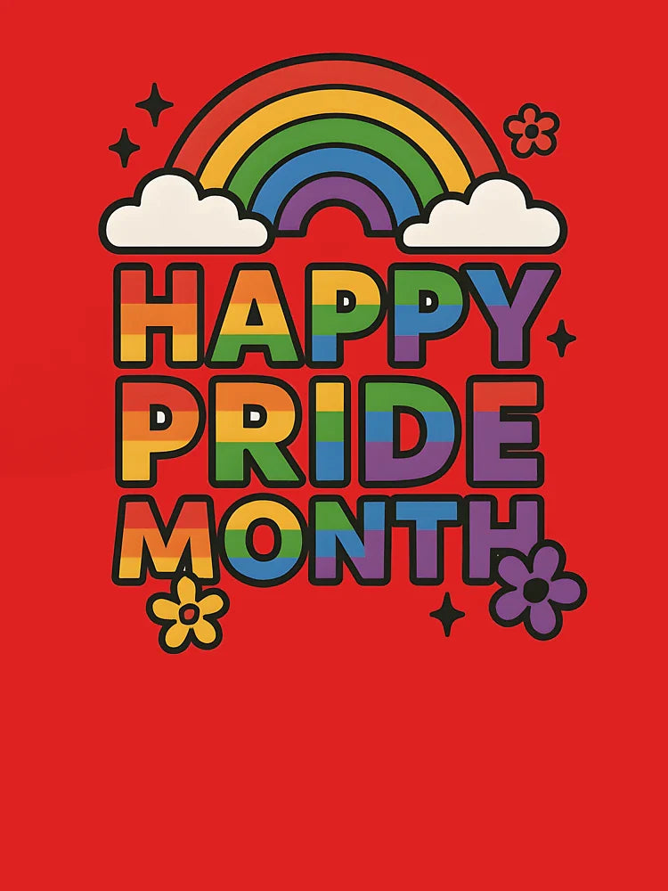 Pride Month Rainbow Flowers Design | LGBTQIA Celebration Classic T-Shirt