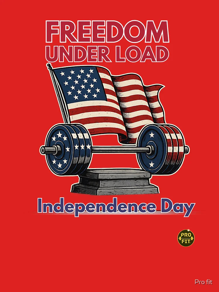 Strength Carries the Flag | Freedom Under Load Independence Day Functional Fitness T-Shirt Classic T-Shirt