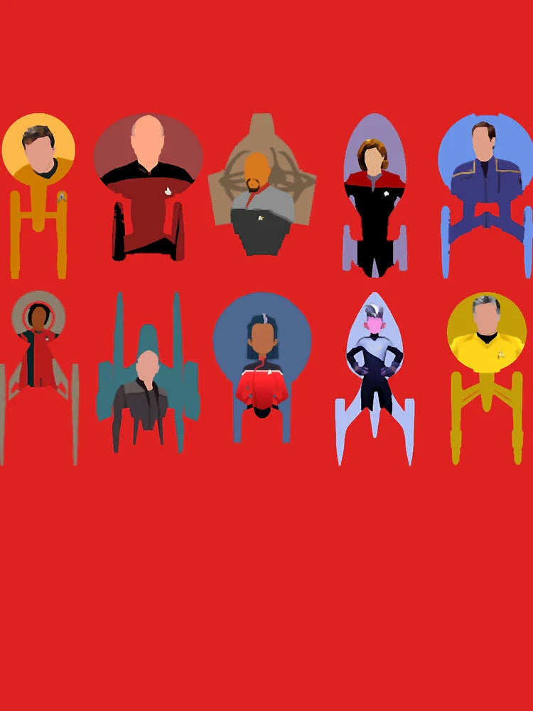Trek ships & captains Classic T-Shirt