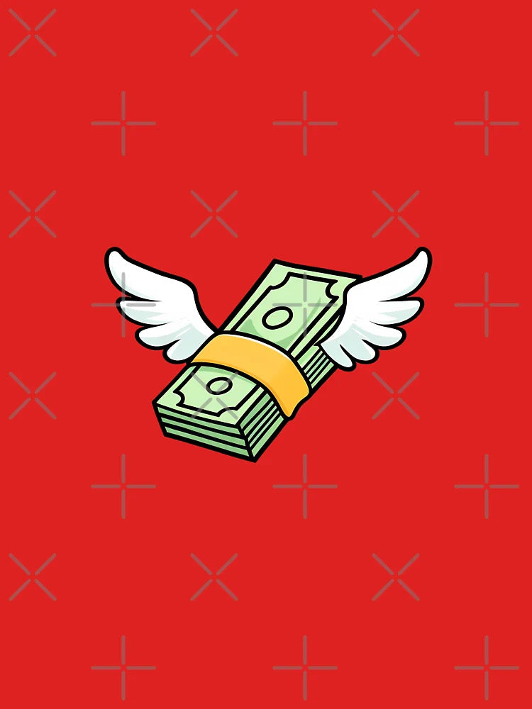 Money with Wings Design Classic T-Shirt