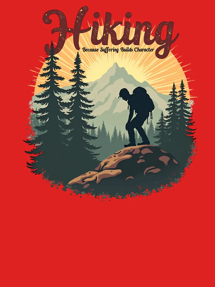 Hiking. Because suffering builds character  Classic T-Shirt
