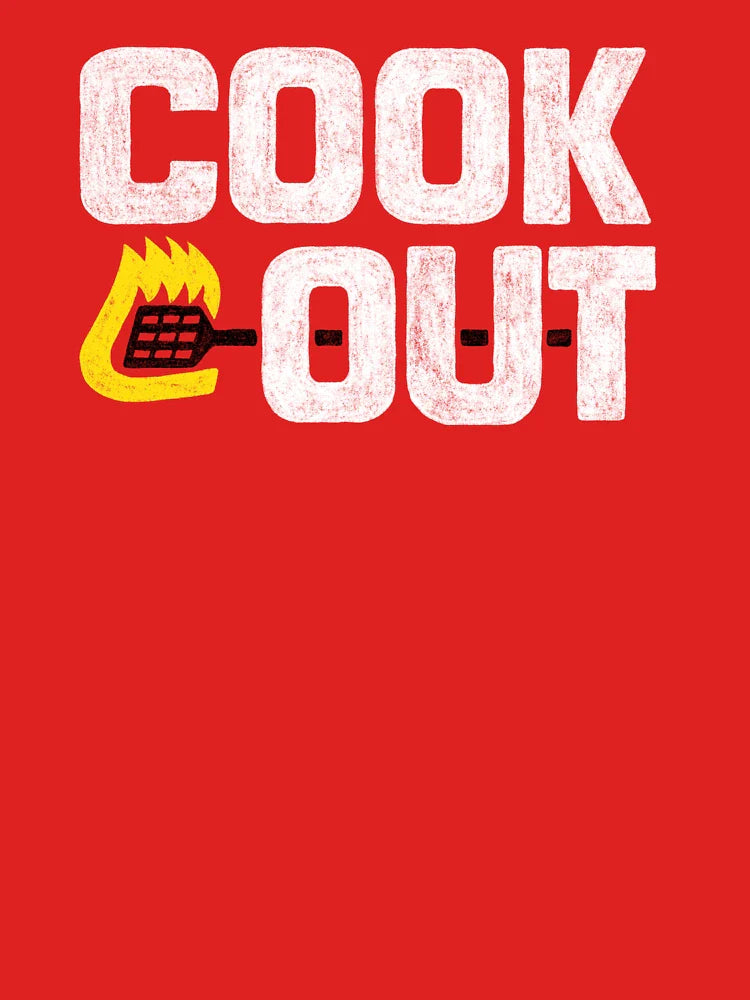 Cookout - Vintage Chalk Texture - White & Black Classic T-Shirt