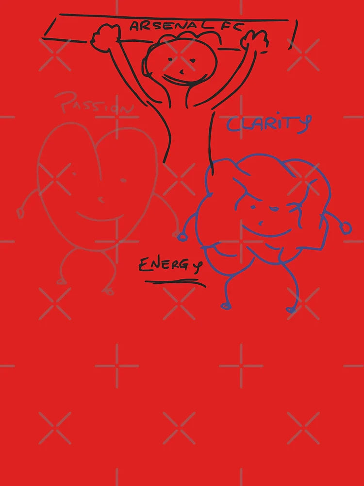 Arteta's Passion, Clarity and Energy Whiteboard Drawing Classic T-Shirt