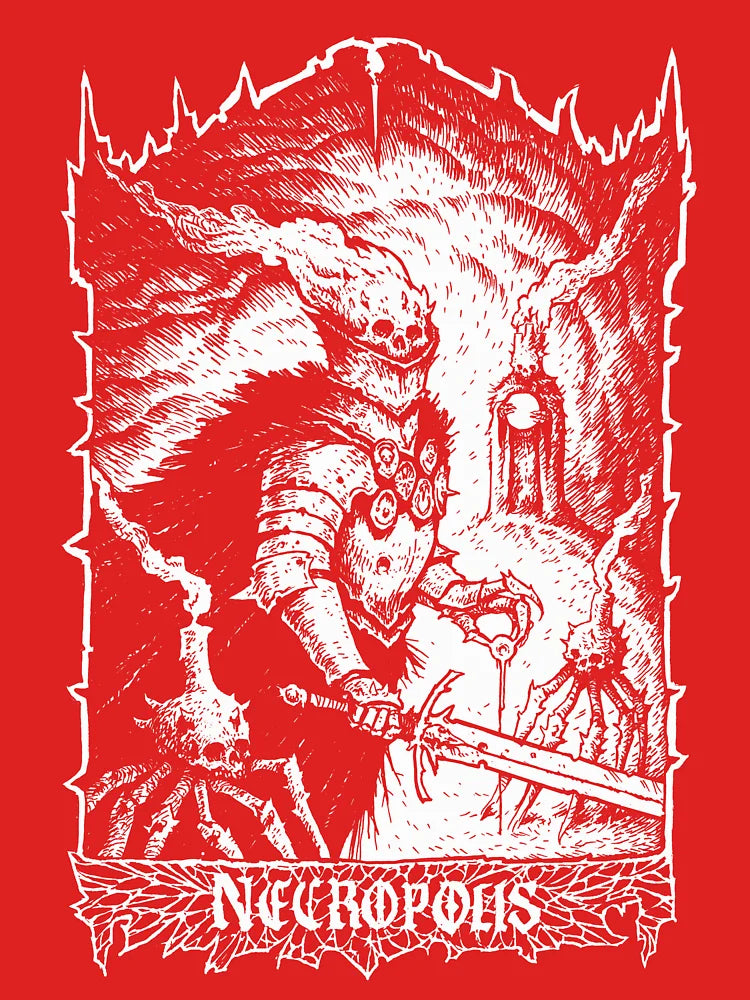 Necropolis White Ink Classic T-Shirt