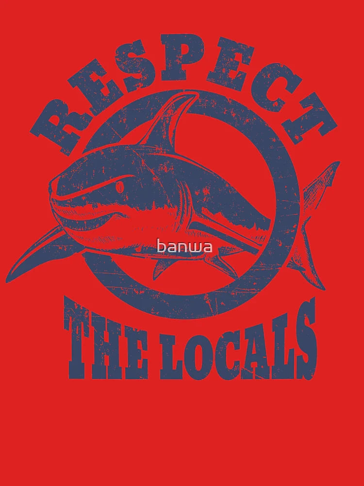 Respect The Locals Vintage Shark Classic T-Shirt