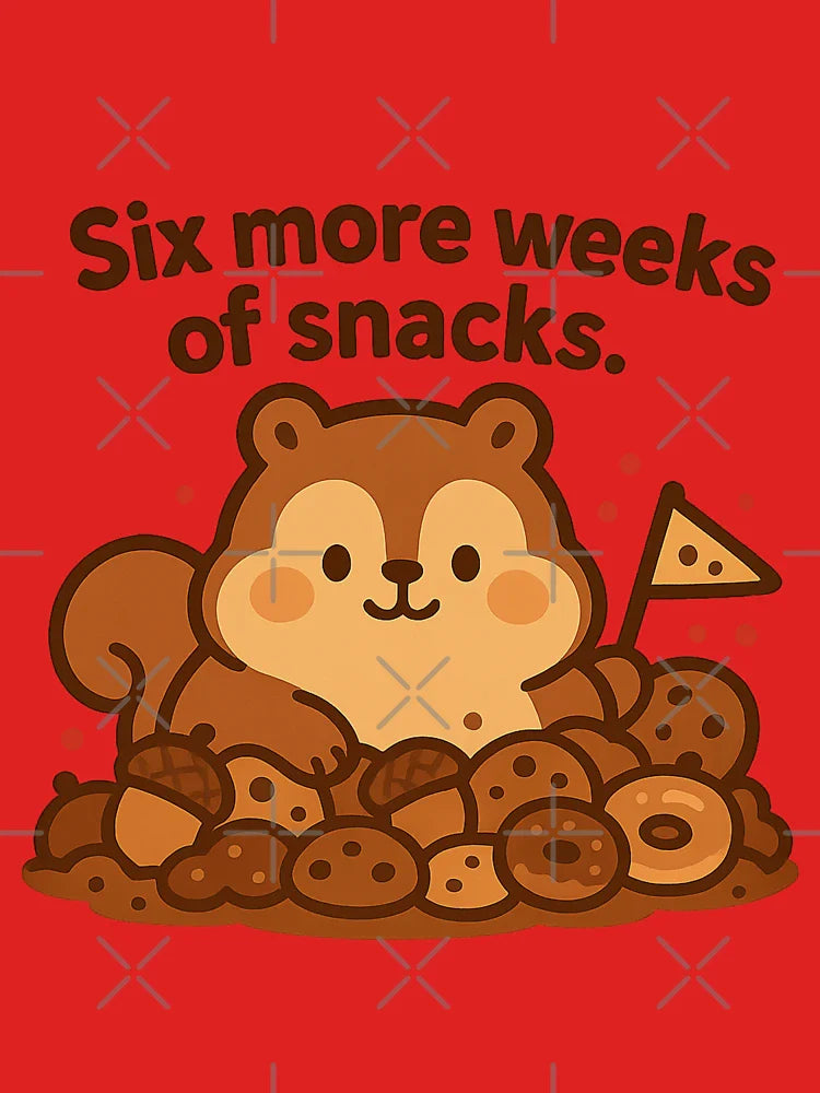 Funny Groundhog Day Snack Squirrel Mole Animal Art Classic T-Shirt