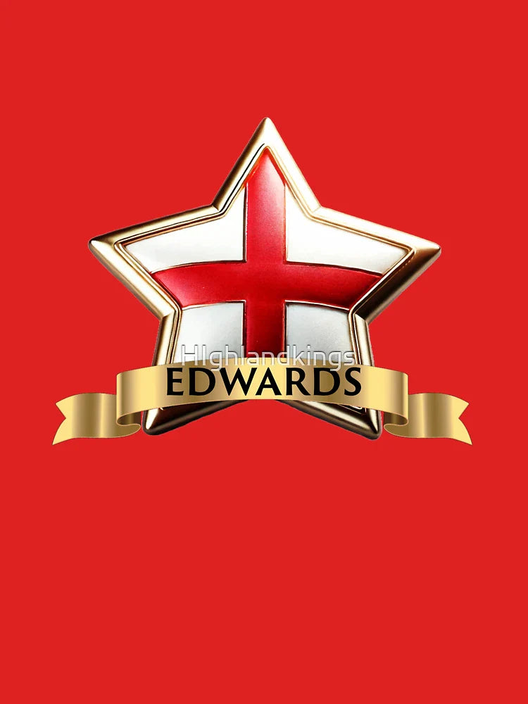 Edwards Star Crest  St Georges Cross & Golden Banner Emblem Classic T-Shirt