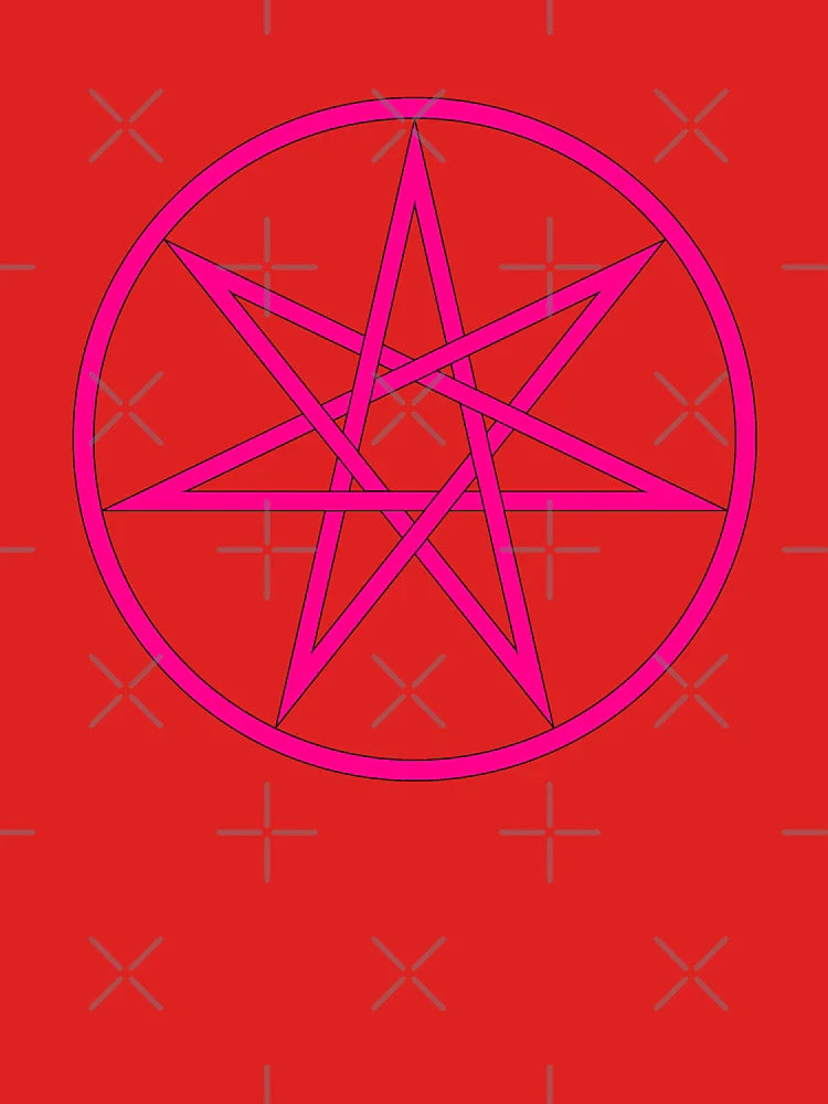 Seven pointed star hot pink Classic T-Shirt