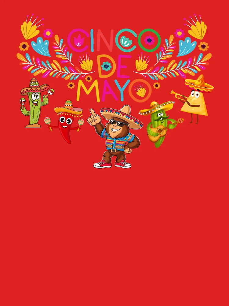 Bigfoot & Friends Rock, Mexican Cinco De Mayo Classic T-Shirt