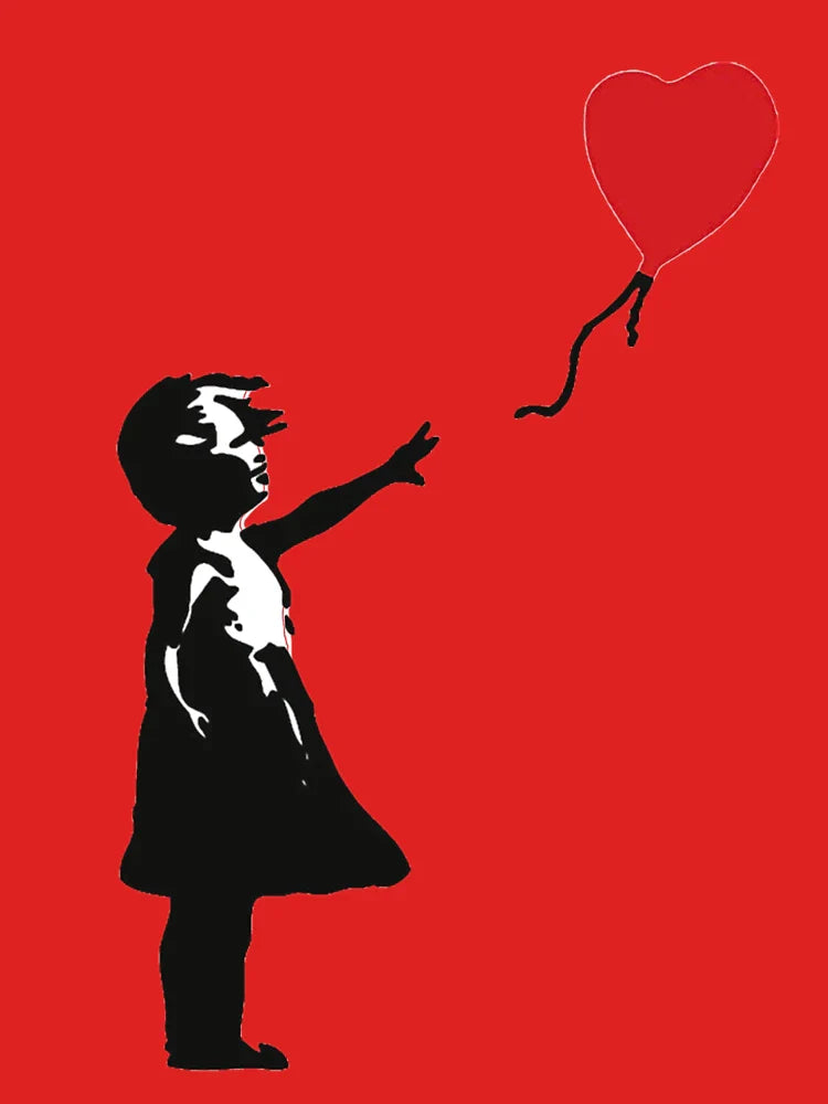 Bansky Girl with Baloon Classic T-Shirt