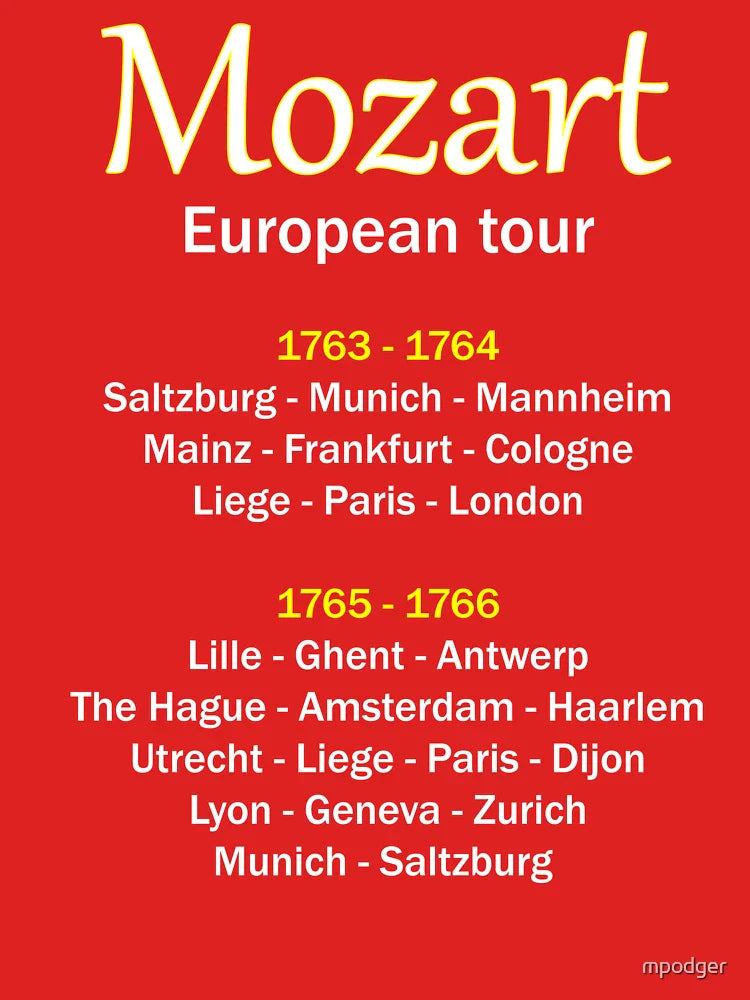 Mozart European Tour Merchandise Classic T-Shirt