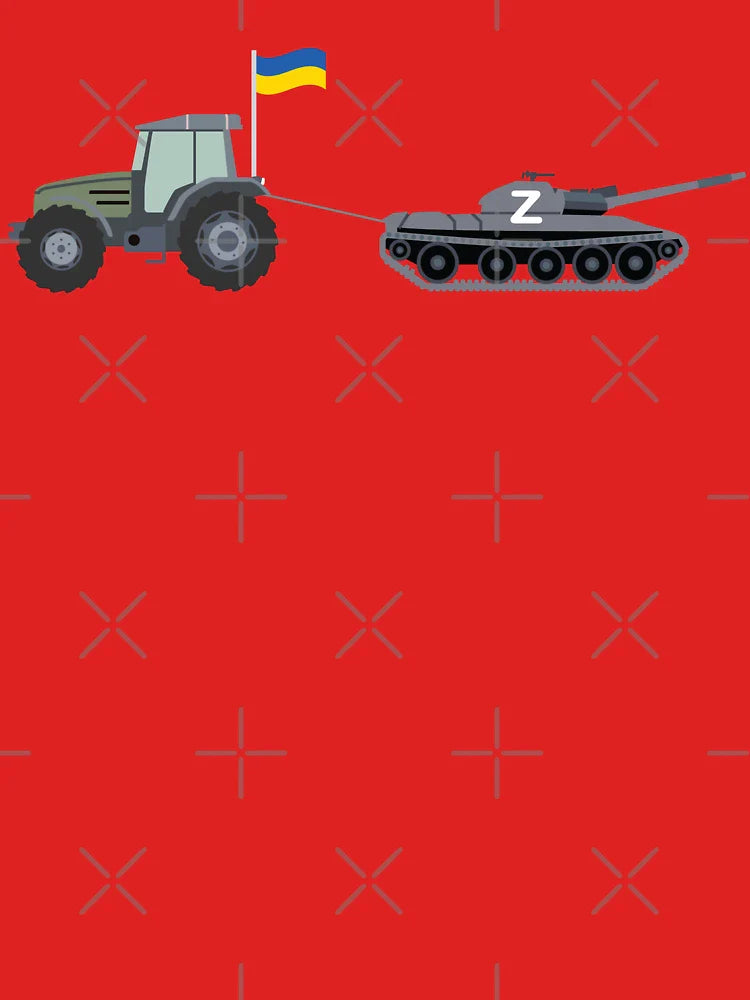 Ukrainian Farmer Towing Russian Tank Funny Classic T-Shirt