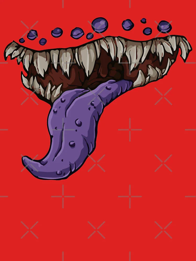 Dungeons and Dragons Mimic Mouth Print Classic T-Shirt