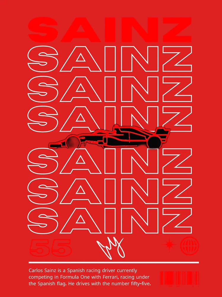 F1 Driver Carlos Sainz Classic T-Shirt
