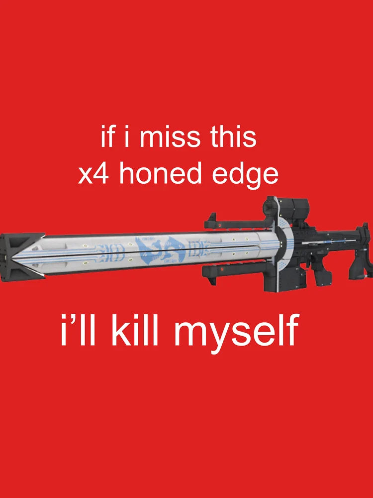 if i miss this x4 honed edge white text Classic T-Shirt