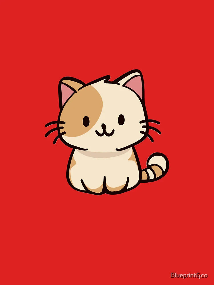 Cute Kawaii Brown Cat Classic T-Shirt