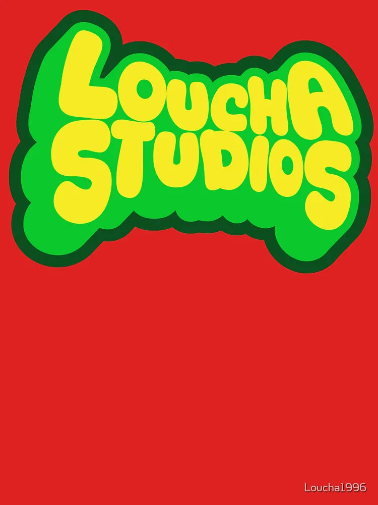LOUCHA STUDIOS logo (Green & Yellow) Classic T-Shirt