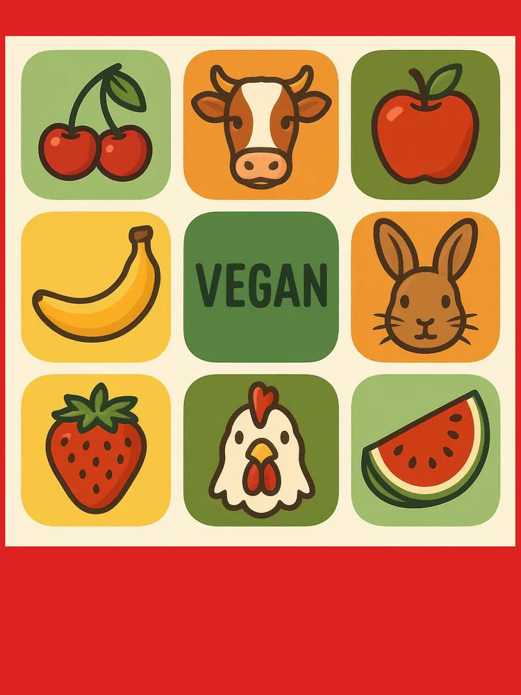 Vegan Icons Grid Classic T-Shirt