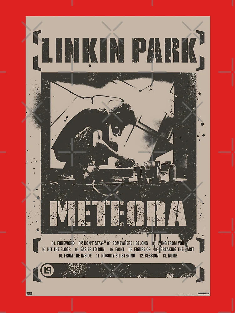 Linkin Park Meteora Men's T-Shirt Black Band Merch, Bands, Sustainability Classic T-Shirt