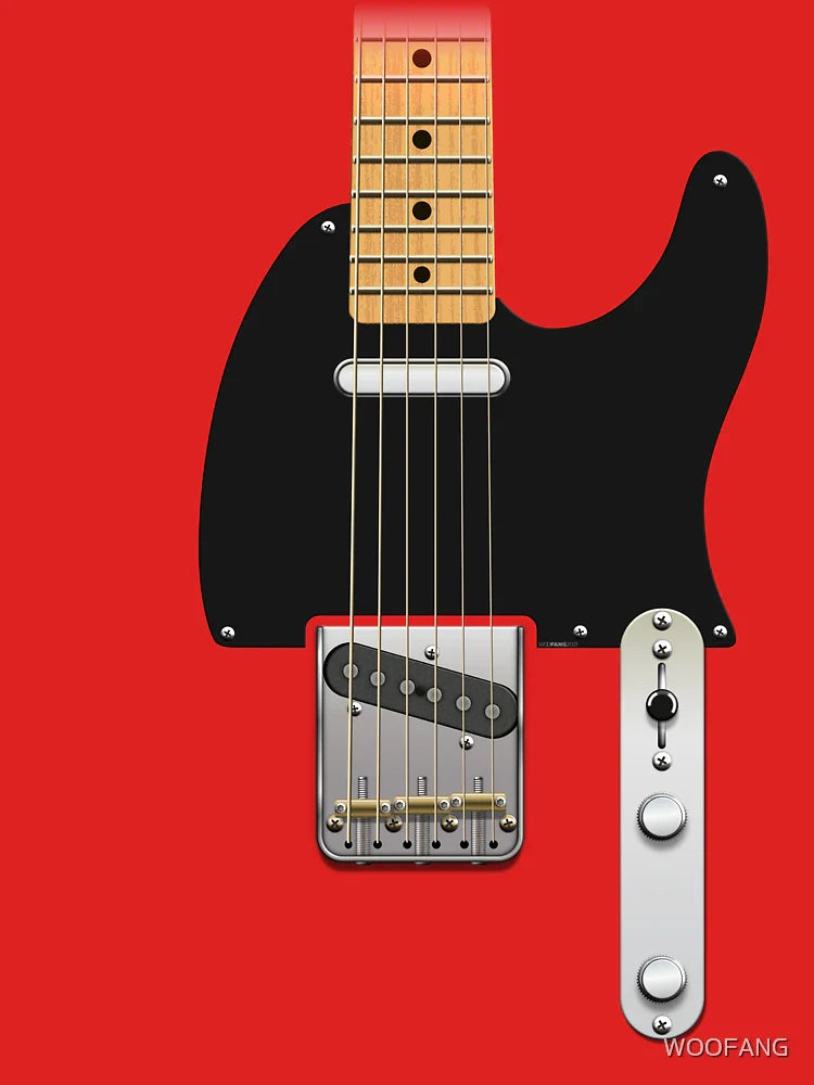 TELE STYLE GUITAR DIGITAL ILLUSTRATION Classic T-Shirt