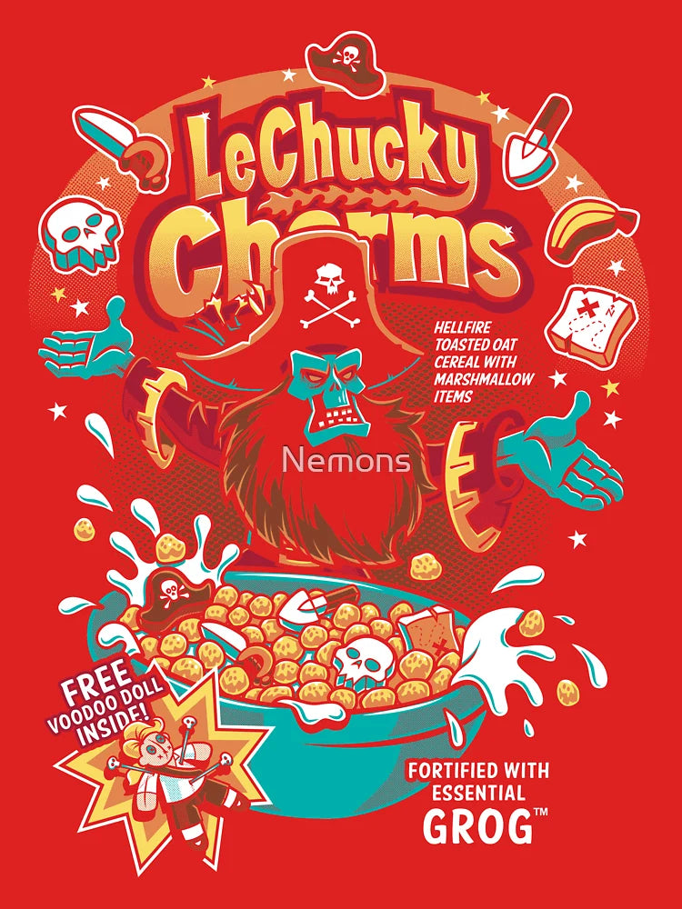 Ghost Pirate Cereal - Retro Video Games Classic T-Shirt
