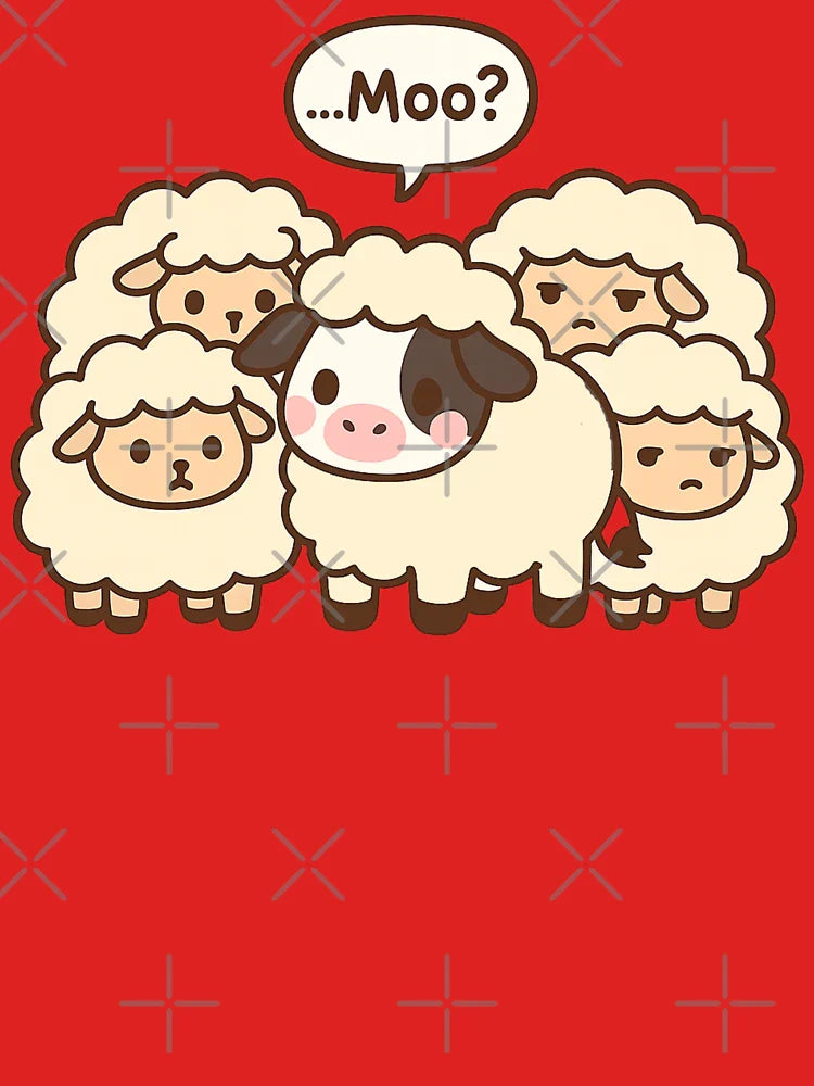 Undercover Moo – Kawaii Cow in Disguise Classic T-Shirt