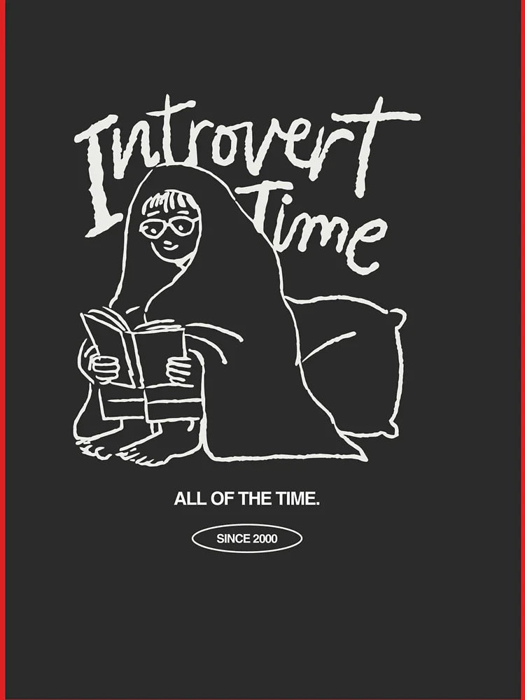 Introvert Time Illustration Classic T-Shirt