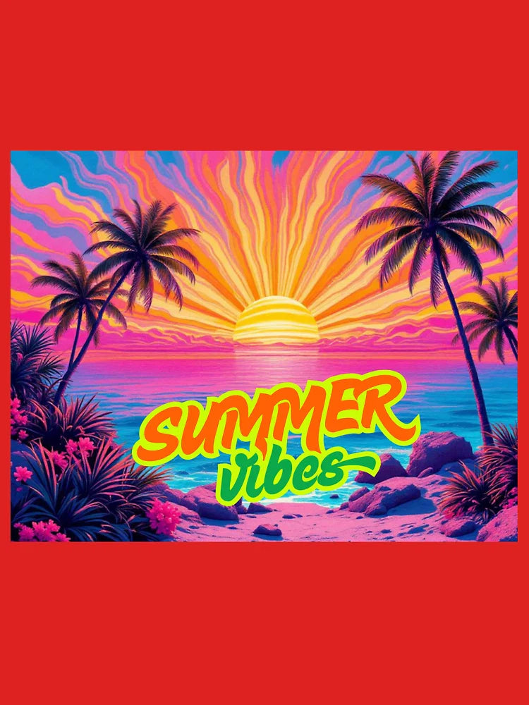 Colorful sunset and chill beach vibes Classic T-Shirt