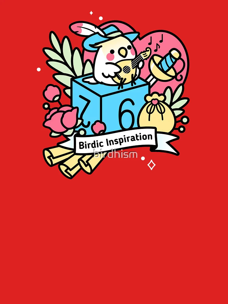 Birdic Inspiration Pastel Ver. D6 Dungeons and Dragons Scooty the Bird Bard D6 Classic T-Shirt