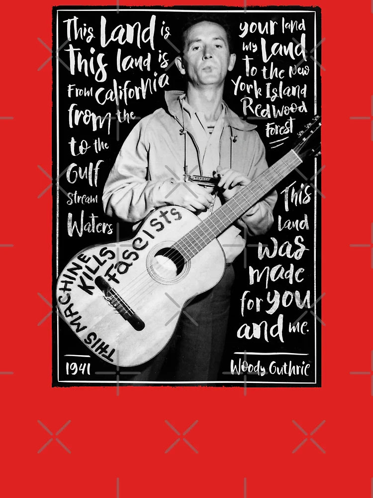 Woody Guthrie - this land is your land Classic T-Shirt