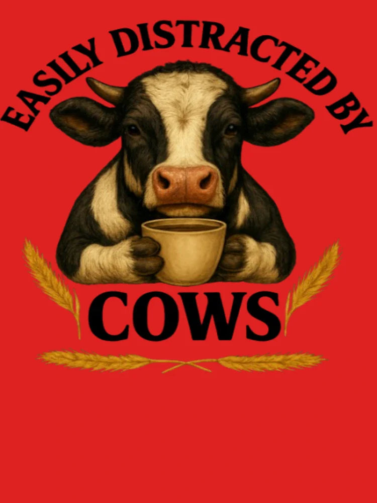 Easily Distracted By Cows Classic T-Shirt