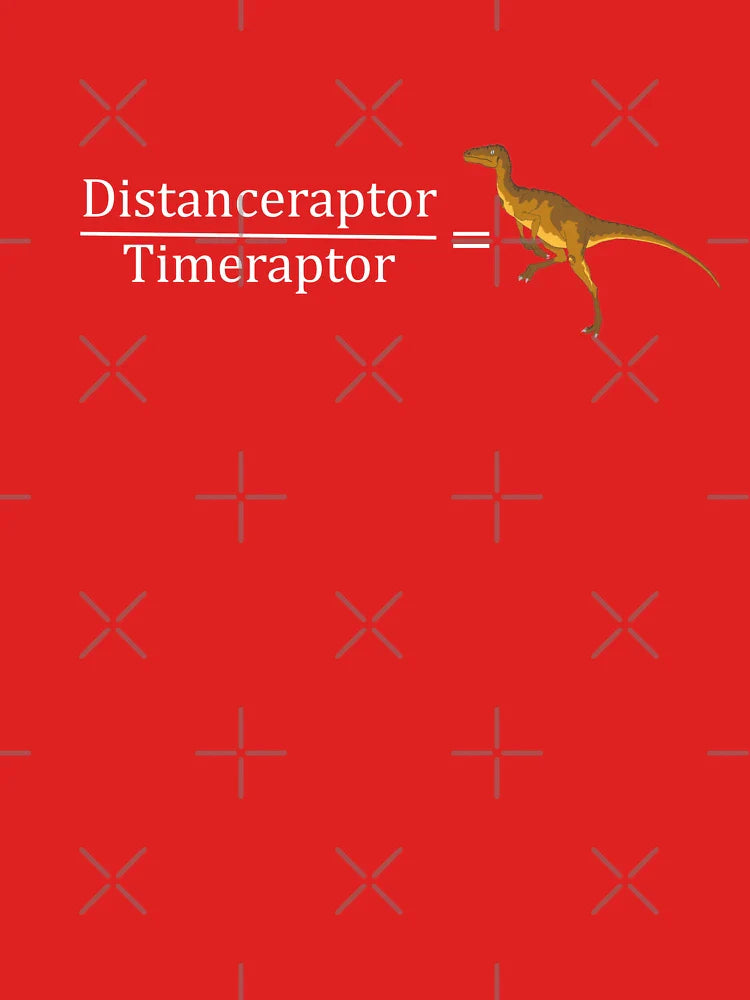 Velociraptor Math - Funny Dinosaur Velocity Formula Classic T-Shirt