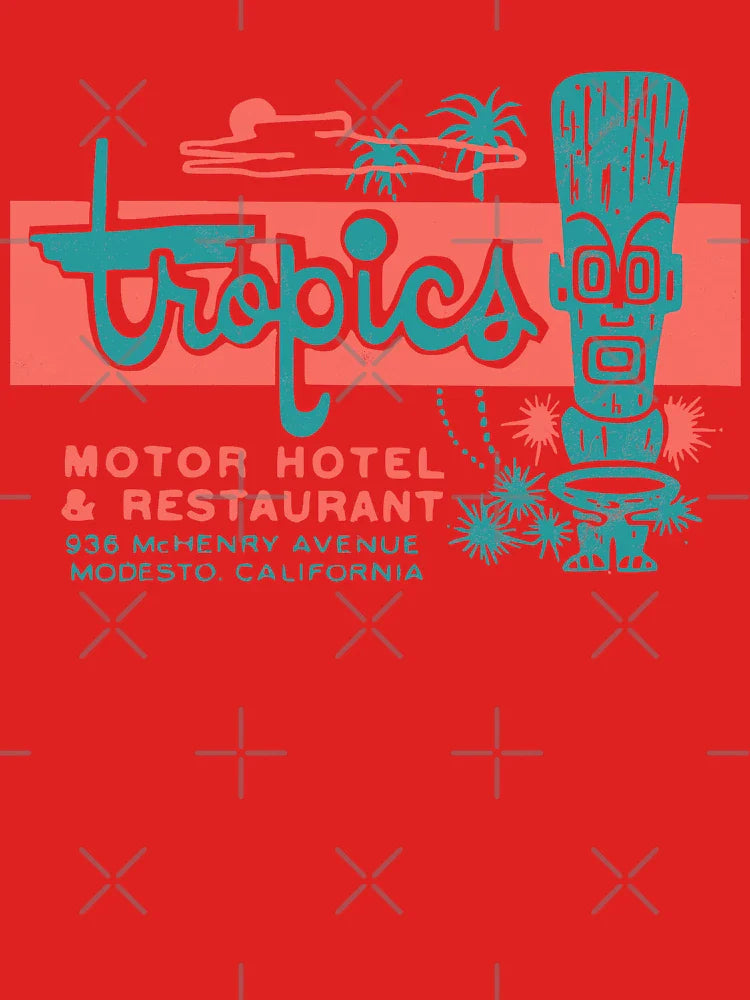 Tropics Motor Hotel / Tiki / 1950s / Polynesian / Retro Surf Style Classic T-Shirt