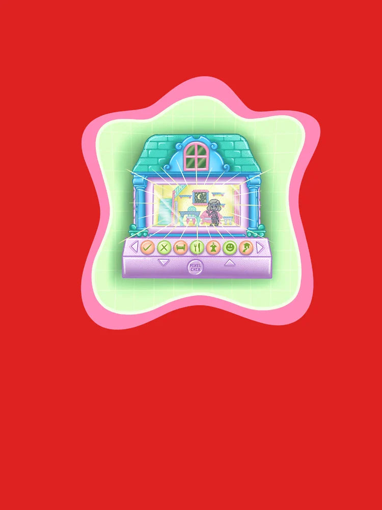Pixel Chix Pink Sticker Classic T-Shirt