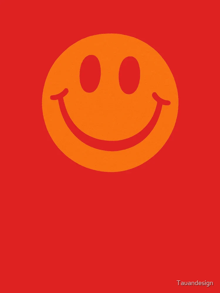 Orange Smiley Face Classic Classic T-Shirt