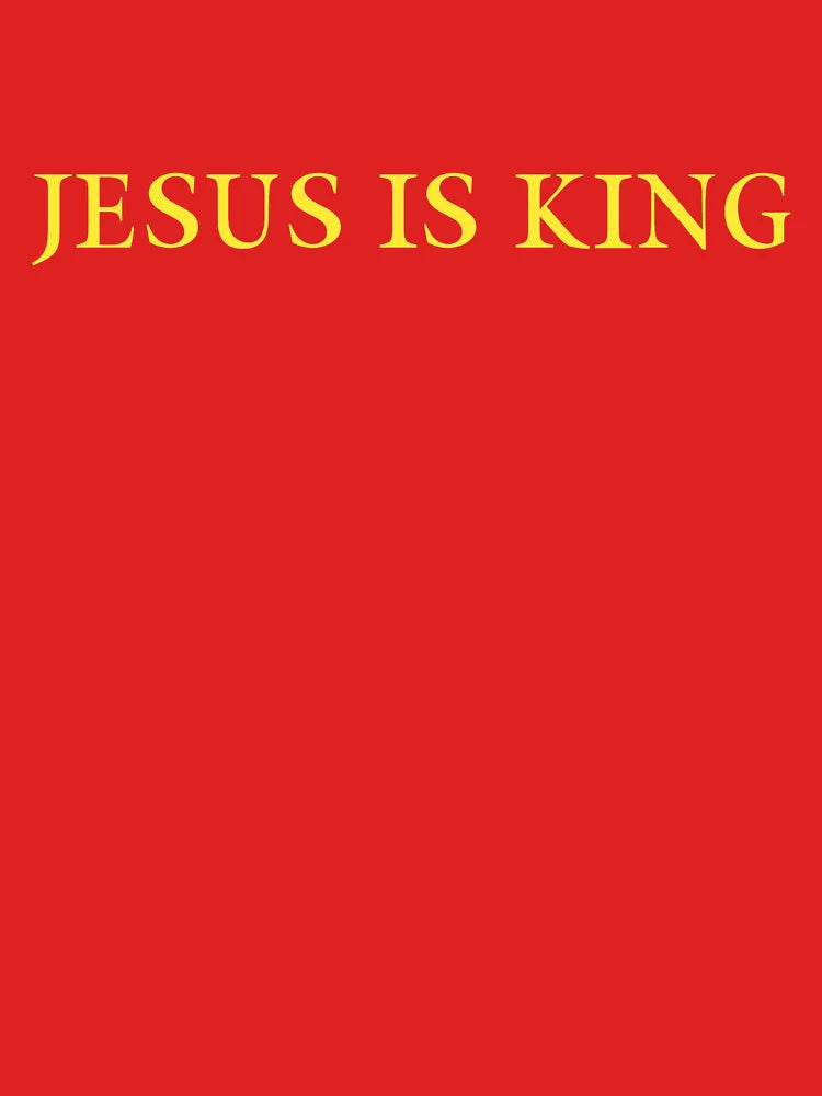 Jesus is King - Kanye West (Yellow on Blue) Classic T-Shirt