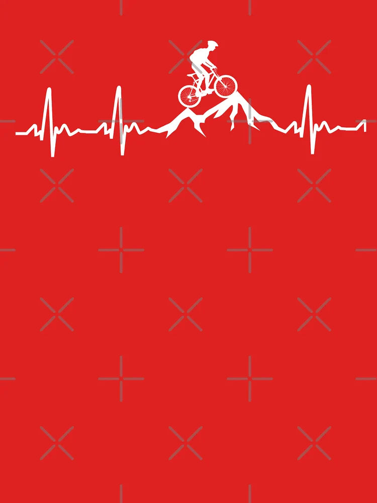 Mountain Bike Heartbeat Funny MTB Dirt Bike Shirt Classic T-Shirt