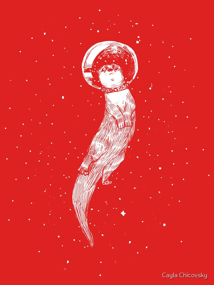 Drifting in Otter Space (best for color) Classic T-Shirt