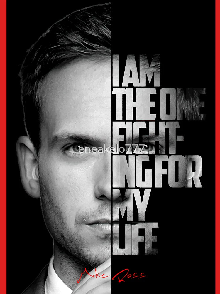 Black and white Mike Ross quote. Classic T-Shirt